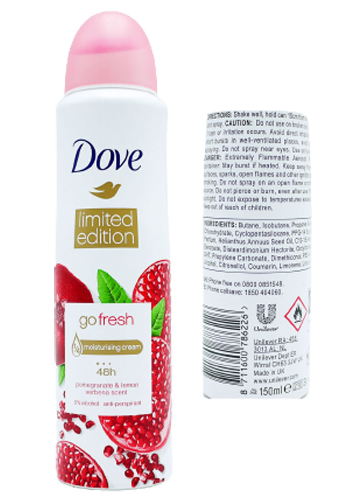 Dove deospray 150ml go fresh pomegranate